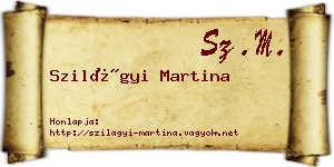 Szilágyi Martina névjegykártya